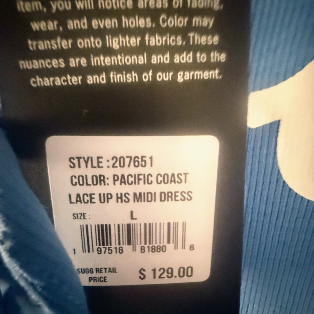 True Religion Blue midi dress NWT - Picture 11 of 15